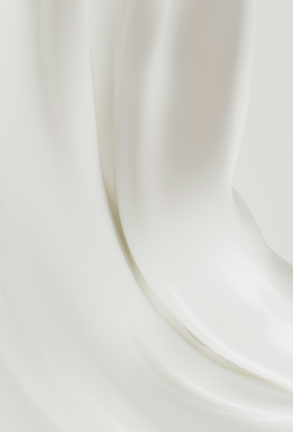 Close-up of white cream in generous waves