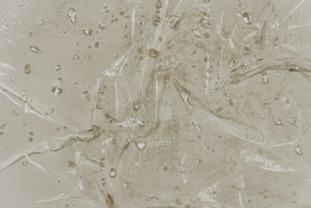 Close-up of translucent gel texture